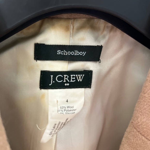 Camel wool schoolboy blazer with brass buttons. J Crew size 4. - Picture 4 of 12